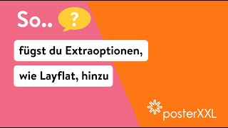 So fügst du Zusatzoptionen hinzu wie LayflatBindung [upl. by Fredrika]