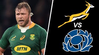 SPRINGBOKS Lineup vs SCOTLAND Rugby World Cup 2023 [upl. by Burta]