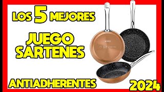 🍳Los 5 Mejores JUEGO DE SARTENES ANTIADHERENTES con mejor Calidad Precio Amazon 2024 [upl. by Relda]