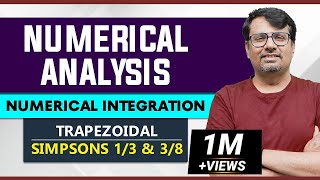 Numerical Integration  Trapezoidal Rule Simpsons 13 amp 38 Rule [upl. by Gladdie]