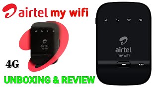 Airtel My Wifi Modem Malayalam Unboxing amp Review Pocket wifi  wifi modem  Airtel AMF311WW [upl. by Nylhtak529]