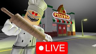 ESCAPE PAPA PIZZAS PIZZERIA SCARY OBBY Full Live Stream shorts roblox livestreams [upl. by Nolubez]