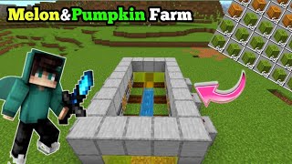 Creating an Efficient Melon amp Pumpkin Farm in Minecraft [upl. by Eiggam]