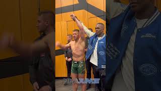 Dricus Du Plessis and Israel Adesanya share backstage moment after UFC305 ❤️ [upl. by Sewoll]