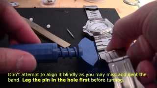 How to resize a stainless steel watch band [upl. by Nomad314]