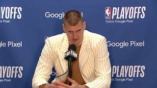 Nikola Jokic talks Denver taking the 30 series lead Postgame Interview [upl. by Itsirc]