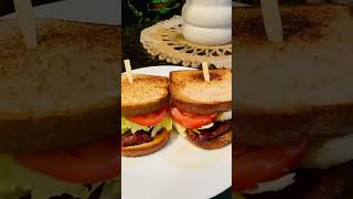 BLT Sandwich highlights food porkrecipes bltsandwich sandwich bacon lettuce tomato [upl. by Stanislaw86]