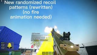 New Randomized Recoil Patterns and Weapon Collision for my Edited FE Gun Kit [upl. by Schuh]