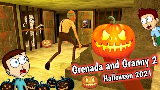 Grandpa and Granny Two Nights Hunter  Halloween update 2021  Shiva and Kanzo Gameplay [upl. by Ezara]