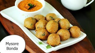 Mysore bonda recipe  How to make mysore bonda  Mysore bajji [upl. by Bendicta7]