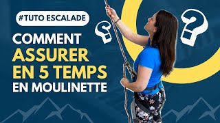 Tuto Escalade Comment assurer en 5 temps en moulinette [upl. by Aicerg]