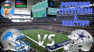 LIONS VS COWBOYS POSTGAME LIVESTREAM amp REACTION [upl. by Narine]