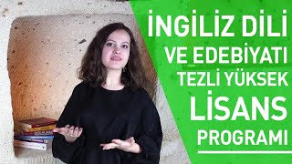 Ayşegül Erşil  İngiliz Dili ve Edebiyatı Tezli Yüksek Lisans Programı [upl. by Fafa]