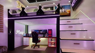 Gaming Area and loft Bed Idea for Small Room [upl. by Adnilev]