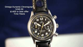 Omega Dynamic Chronograph 524050 [upl. by Nylynnej]