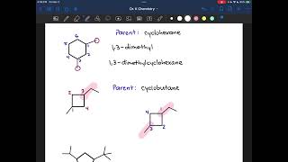 Naming Cycloalkanes With Substituents [upl. by Yklam]