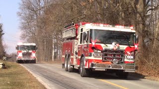 Honey Brook fire company brand new engine 335 arriving on scene of a working barn fire [upl. by Ardelle386]