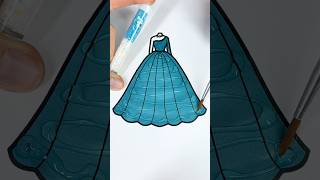 Winter Princess Bride ❄️💎✨ glitter glitterdress colorfulcreativekids christmas princess color [upl. by Eirrek]