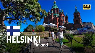 HELSIKI Finland Summer City Tour 4K [upl. by Helse]