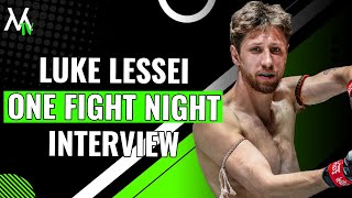 Luke Lessei Discusses ONE Fight Night 24 Fight Against Bampara Kouyate [upl. by Rihsab]