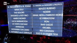 I 20 Campioni di Sanremo 2018 [upl. by Eelarac]