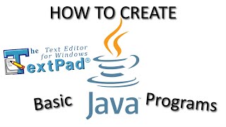 How to Create Java Programs in TextPad [upl. by Adalia885]