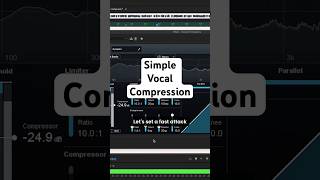 Simple Vocal Compression Settings Shorts [upl. by Akire]