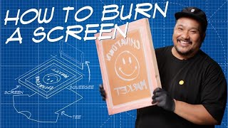 How To Make A Screen For Screen Printing  THE BLUEPRINT [upl. by Ignatzia]