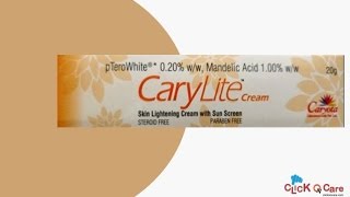 Carylite Skin Lightening Cream On ClickOnCare [upl. by Trotta]