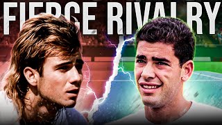 Andre Agassi Vs Pete Sampras The Rivalry Of The AGES [upl. by Tabor]