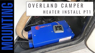 DIY Overland camper trailer build Mounting the Propex heater and regulator [upl. by Adnohsal893]