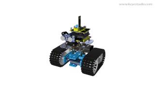 KS0071 KEYESTUDIO Mini Tank Robot （Installation）1 [upl. by Zerat]