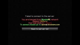 BlocksMC banned me for hacking xD [upl. by Esinaj]