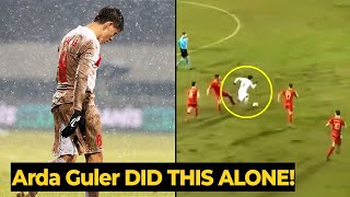 Arda Güler reaction after his crazy performance despite Turkey loss vs Montenegro  Real Madrid News [upl. by Undine]