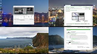 How to split one 4K monitor or TV into 4 virtual screens using UltraView Desktop Manager software [upl. by Arymas534]