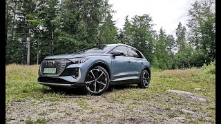 Audi Q4 etron  jeździmy SUVem premium na prąd [upl. by Ydnim488]