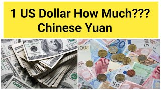 1 USD How Much Chinese Yuan Exchange Rate  Euro to China Currency  England Pound Sterling to Yuan [upl. by Mila484]