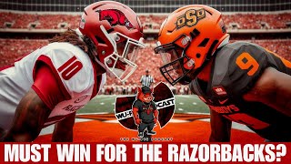 Oklahoma State a MustWin for the Razorbacks [upl. by Anawot]