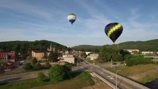 Hot Air Balloons over Wellsville NY [upl. by Dickman]