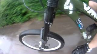 Marzocchi Junior T fork test with Gopro HD Hero 960 [upl. by Nyrroc78]