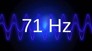 71 Hz clean pure sine wave BASS TEST TONE frequency [upl. by Rramo]