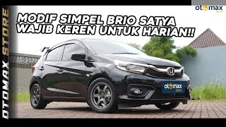 Modifikasi Honda Brio Satya Simpel Bergaya JDM Pakai Velg Torsion TR30 Original R15  otomax store [upl. by Ahc]