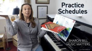 Practice Schedule ABRSM Piano Practice Rotas  Sharon Bill Music Matters Vlog [upl. by Notxarb]