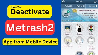 How To Deactivate Metrash2 App From Mobile Device  Hassam Vlogs [upl. by Dobb683]