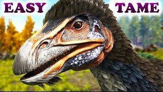 ARK HOW TO TAME A THERIZINOSAURUS The Fluffy Evil Gatherer [upl. by Gagliano]