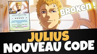 JULIUS ARRIVE LE 25 GAMEPLAY JULIUS  NOUVEAU CODE  BLACK CLOVER MOBILE [upl. by Ohl]