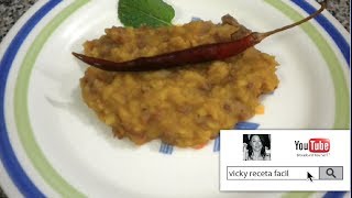 FRIJOLES REFRITOS CON CHORIZO  Vicky Receta Facil [upl. by Mathews]