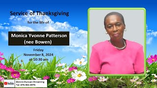 Service of Thanksgiving for the life of Monica Yvonne Patterson nee Bowen [upl. by Starkey]