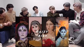 BTS REACTION Daizy Aizy new Instagram reels [upl. by Him]