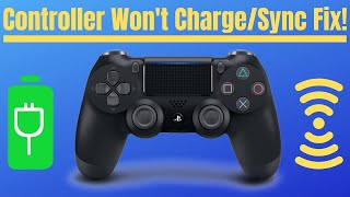 How to Repair Playstation 4 Dualshock 4 Controller Charging Issue  PS4 DS4 wont charge sync [upl. by Ahsatam]